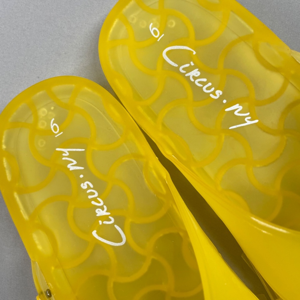 NEW Circus Sam Edelman Shoes Womens 6 yellow Jaylee rubber flip flop sandals - Picture 6 of 9